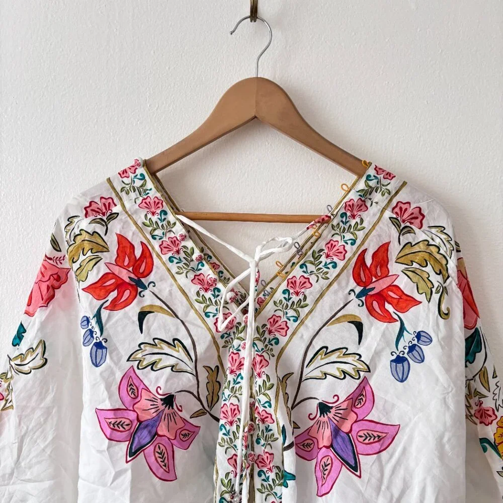 FARM Rio Off-White Insects Floral Bodysuit - Picture 7 of 10